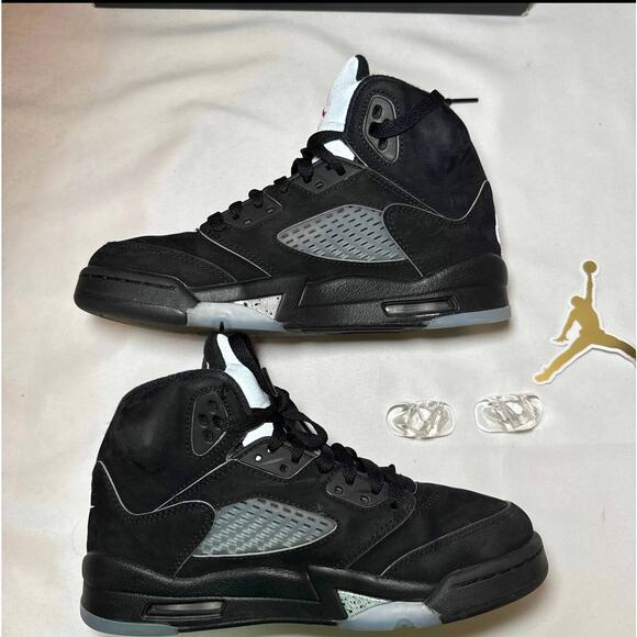 Size 5 - Nike Air Jordan 5 Retro OG GS Black Metallic Reimagined Men's Shoes - Picture 3 of 10